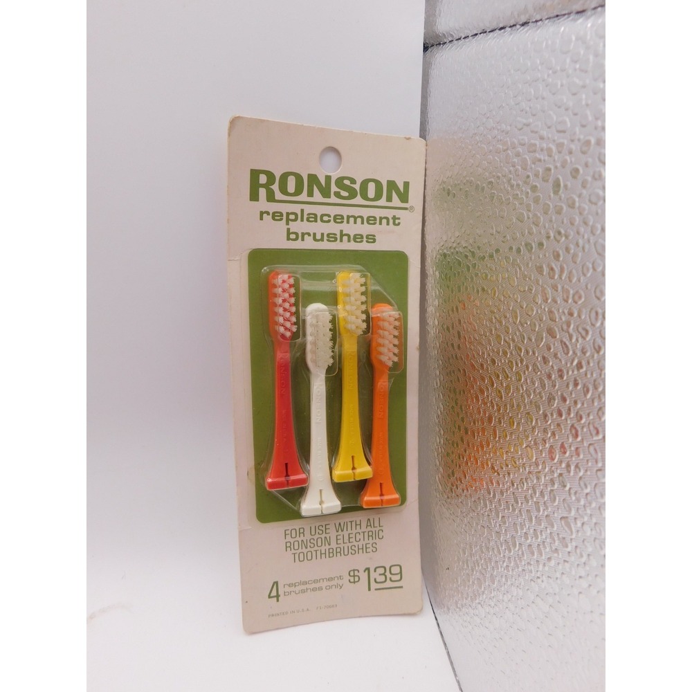 Vintage 4 Pack Ronson Replacement Toothbrush Heads